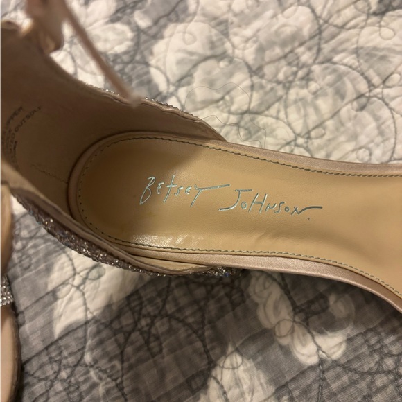 Betsey Johnson Embellished Nude Heels - Picture 9 of 12